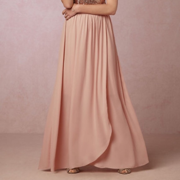Anthropologie Dresses & Skirts - Anthropologie BHLDN Pink Hitherto Maxi Skirt (4)